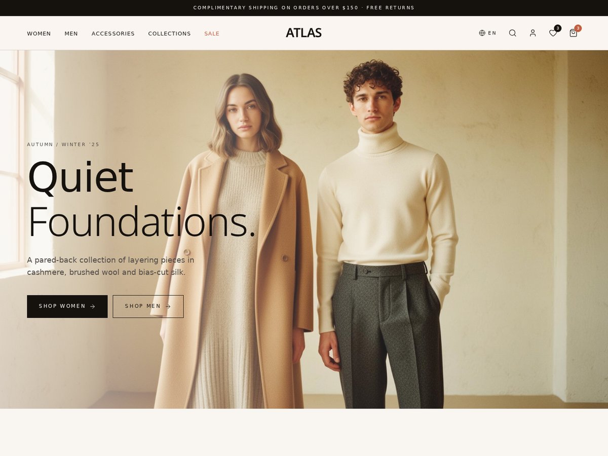 Atlas · Editöryel premium · Unisex